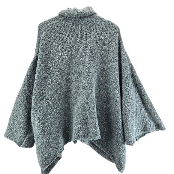 Free People BFF Cozy Oversized Cardigan Sweater XXS XS S Light Blue Slouchy Boho - Picture 4 of 11